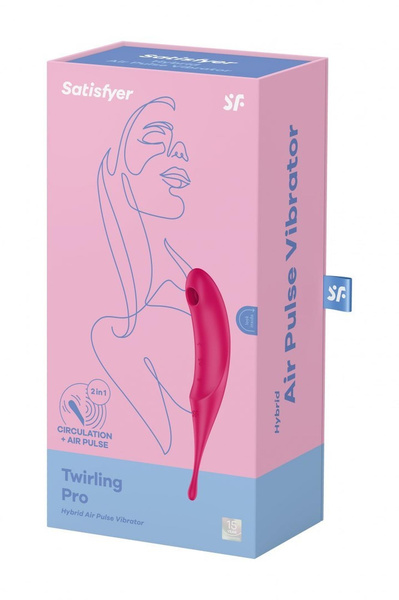 Багатофункціональний вібратор Twirling Pro red Satisfyer