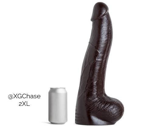 Dildo XG Chase Soft Dark Brown Vac 2XL Mr Hankeys