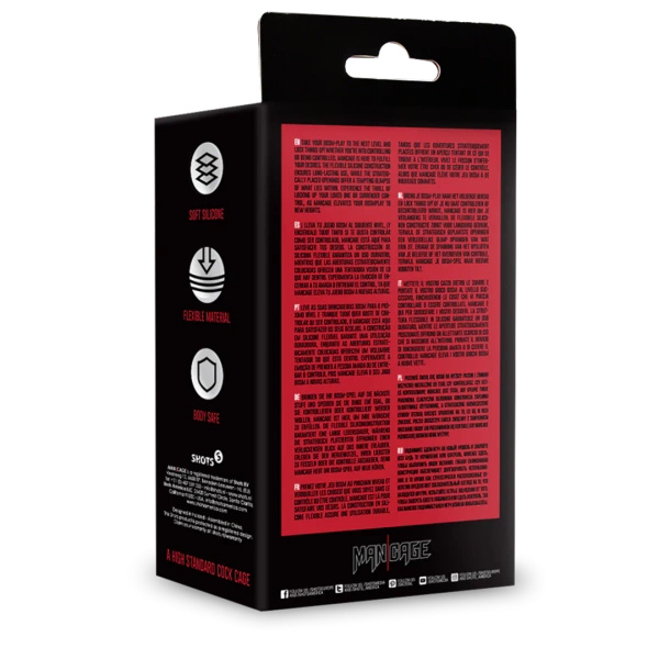 Модель 27 Ultra Soft Silicone Chastity Cage Black ManCage