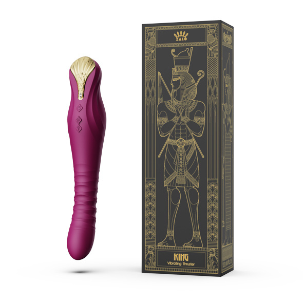 Wibrator Zalo King Vibrating Thruster Velvet Purple