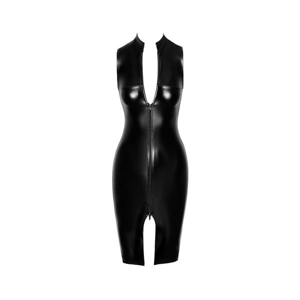 Dress F337 Commandant Midi Dress S Noir Handmade