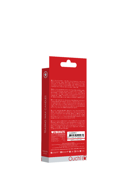 Teasing Wax Candles 4-Pack Red - Червоний набір свічок для BDSM Ouch! by Shots