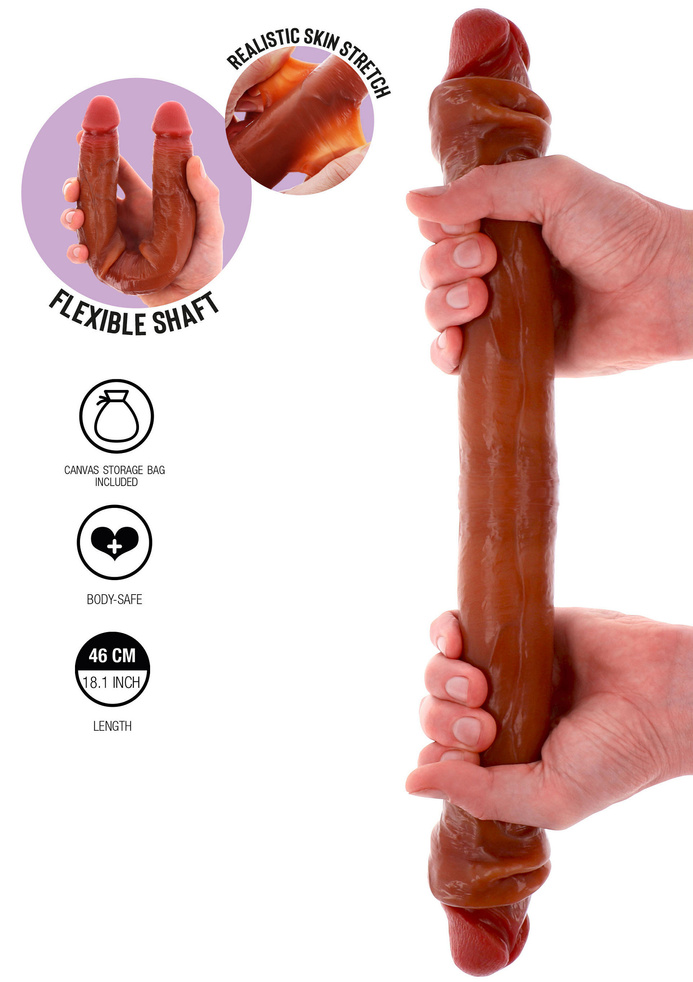 ToyJoy double dildo Get Real Silicone Foreskin Double Dong 46cm