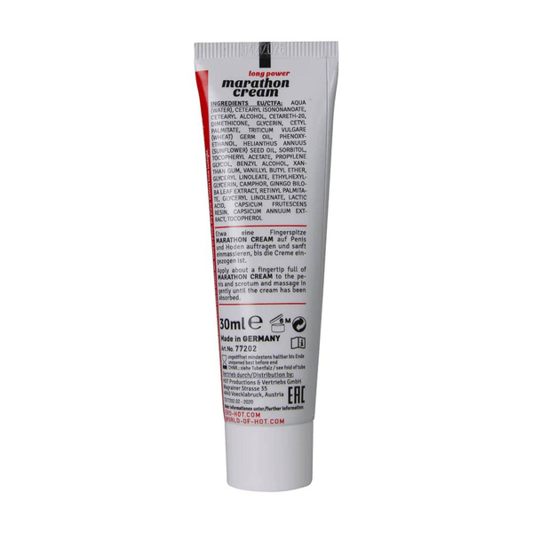 Крем для затримки еякуляції Penis Marathon Long Power Cream 30ml Ero