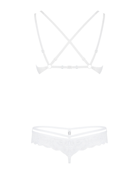 860-Set-2 комплект білий S/M Obsessive