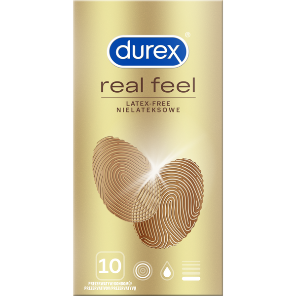 Prezerwatywy nielateksowe dla naturalnych doznań Durex Real Feel 10 szt.