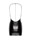 Mini Dress F307 Mirage Wetlook Mini Dress XXL Noir Handmade