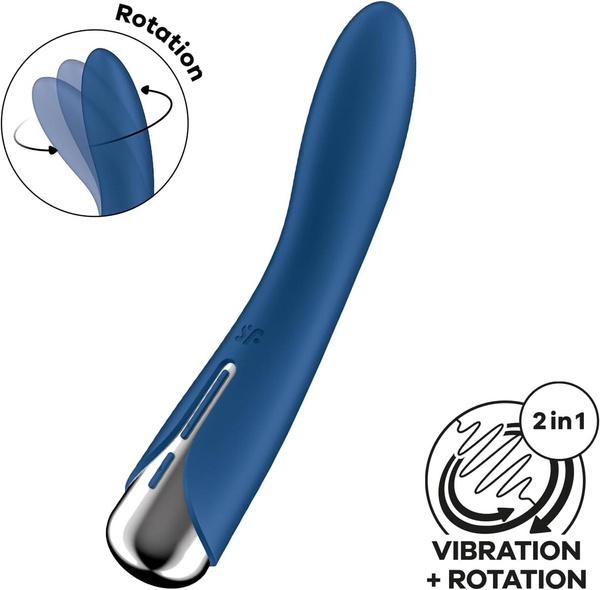 Вібратор для точки G Spinning Vibe 1 Синій Satisfyer