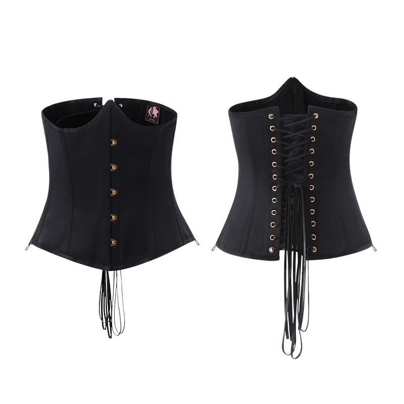 Czarny gorset niezakrywający piersi Upko Underbust Corset 