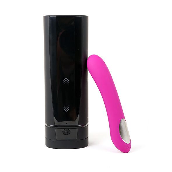 Zestaw interaktywny masturbator i interaktywny wibrator Kiiroo Onyx+ & Pearl 2 Couple Set Purple