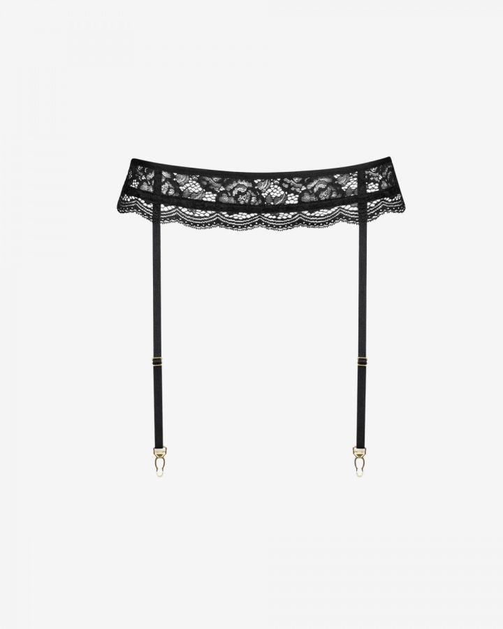 Promees Gisele Garter Belt Black 