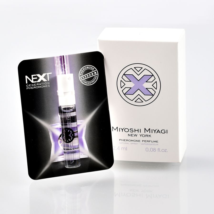 Perfumy z feromonami damskimi Miyoshi Miyagi Next 'X' for women 2,4 ml