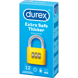 Prezerwatywy lateksowe grubsze Durex Extra Safe 12 szt.