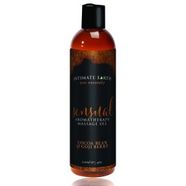 Olejek do masażu o zapachu Kakao i jagód Goji Intimate Earth Sensual Massage Oil 120 ml