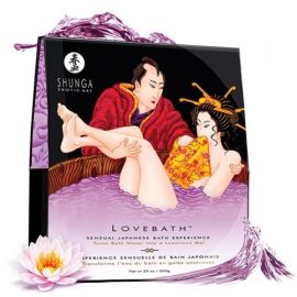 Środek zmieniający wodę w galaretkę o zapachu lotosu Shunga Lovebath Sensual Lotus 