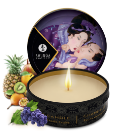 Świeczka do masażu o zapachu owoców egzotycznych Shunga Libido Massage Candle 30ml