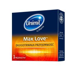 Unimil Max Love prezerwatywy lateksowe 3 szt.