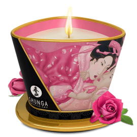 Świeca do masażu o zapachu różanych Shunga Aphrodisia Massage Candle 170 ml