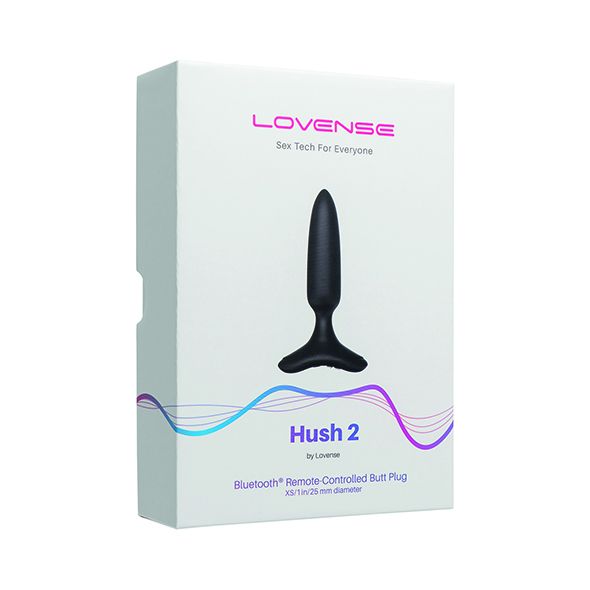 Sterowany aplikacją korek analny dla początkujących Lovense Hush 2 Butt plug 25mm