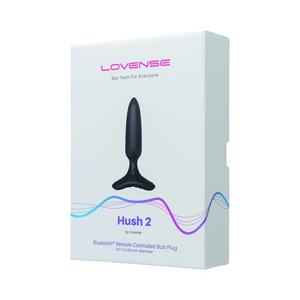 Sterowany aplikacją korek analny dla początkujących Lovense Hush 2 Butt plug 25mm
