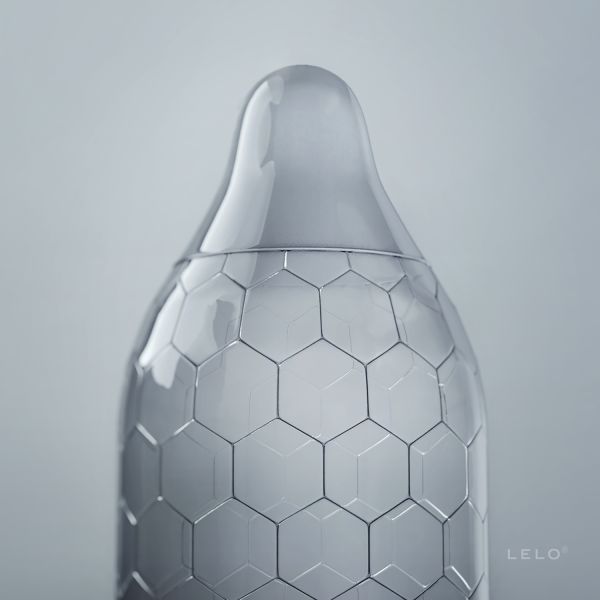 Heksagonalne prezerwatywy lateksowe Lelo Hex Original opakowanie 12szt