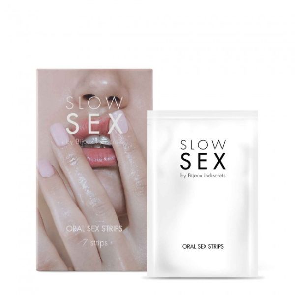 Płatki do seksu oralnego Bijoux Indiscrets Slow Sex Oral sex strips 7 pasków