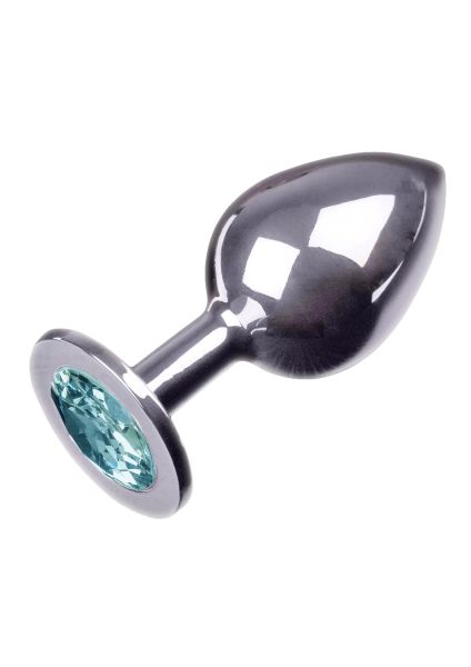 Metalowy korek z kryształkiem Jewellery Silver Large Blue