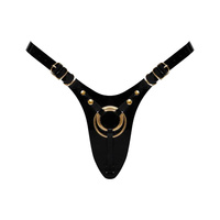 Uprząż Leatherette Harness Fabulous Black Glossy Strap-On-Me