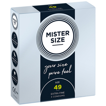 Condoms 49 Mm 3 Pieces Mister.Size