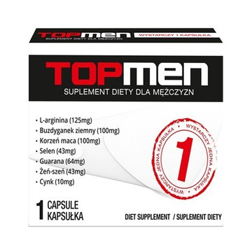 Topmen Suplement Diety Na Erekcję 1 Kapsułka SHS