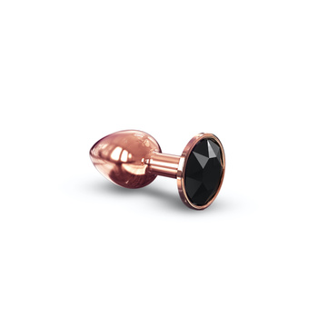 Elegancki metalowy korek analny z diamencikiem Dorcel Diamond Plug Rose Gold S