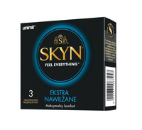 Skyn Ekstra Nawilżane Prezerwatywy Nielateksowe 3 Szt. Unimil