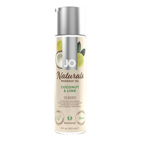 Naturalny Olejek Do Masażu O Zapachu Kokosa Z Limonką Naturals Massage Oil Coconut & Lime 120 Ml System JO