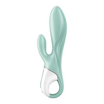 Nadmuchiwany wibrator króliczek sterowany aplikacją Satisfyer Air Pump Bunny 5+ Mint