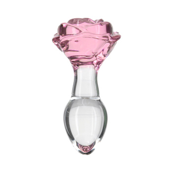 Pillow Talk Rosy Luxurious Glass Anal Plug