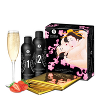 Shunga Strawberry & Champagne Massage Gel 2 x 250 ml