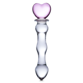 Dildo z zakończeniem w kształcie serca Glas Sweetheart Glass Dildo