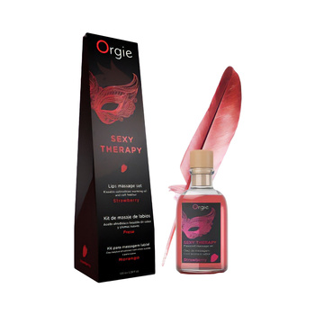 ORGIE Żel-LIPS MASSAGE KIT STRAWBERRY - 100 ML