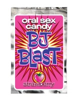 Strzelające cukierki oralne BJ Blast Oral Sex Candy Strawberry
