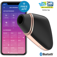 Stymulator łechtaczki Satisfyer Love triangle black with App