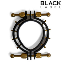 Zacisk Pussy Clamp 2.0 w. Spikes Black/Gold Black Label