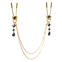 Ozdobne Zaciski Na Sutki Upko Crown And Dangling Side Decorations Chain Nipple Clamps UPKO