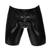 Lateksowe spodenki męskie Men's Latex Pants Zip black L LateX