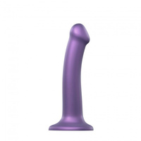 Dildo w metalicznym kolorze Strap-on-me Dildo Mono Density Metallic Shine M Purple