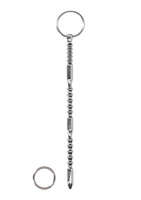 Metalowa sonda ze zmienną strukturą powierzchni Urethral Sounding Metal Ribbed Dilator with Ring