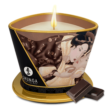 Świeca do masażu o zapachu czekoladowym Shunga Excitation Massage Candle 170 ml