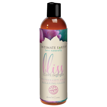 Rozluźniający lubrykant do seksu analnego na bazie wody Intimate Earth Bliss Anal Relaxing Water Based Glide 60ml