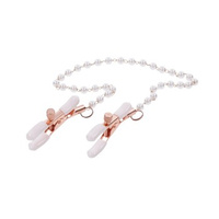 S&M Peaches ‘N Creame Pearl Nipple Clamps Cream Sportsheets