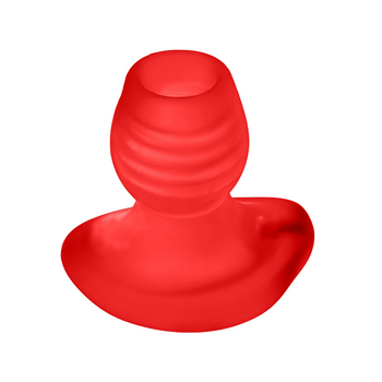 Oxballs - Glowhole-1 Hollow Buttplug with Led Light Small Red