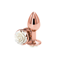Rose Buttplug Small White NS Novelties